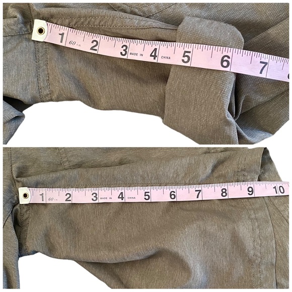 North Face Heather Brown Adjustable Hem Nylon Blend Shorts 4 - Picture 16 of 16